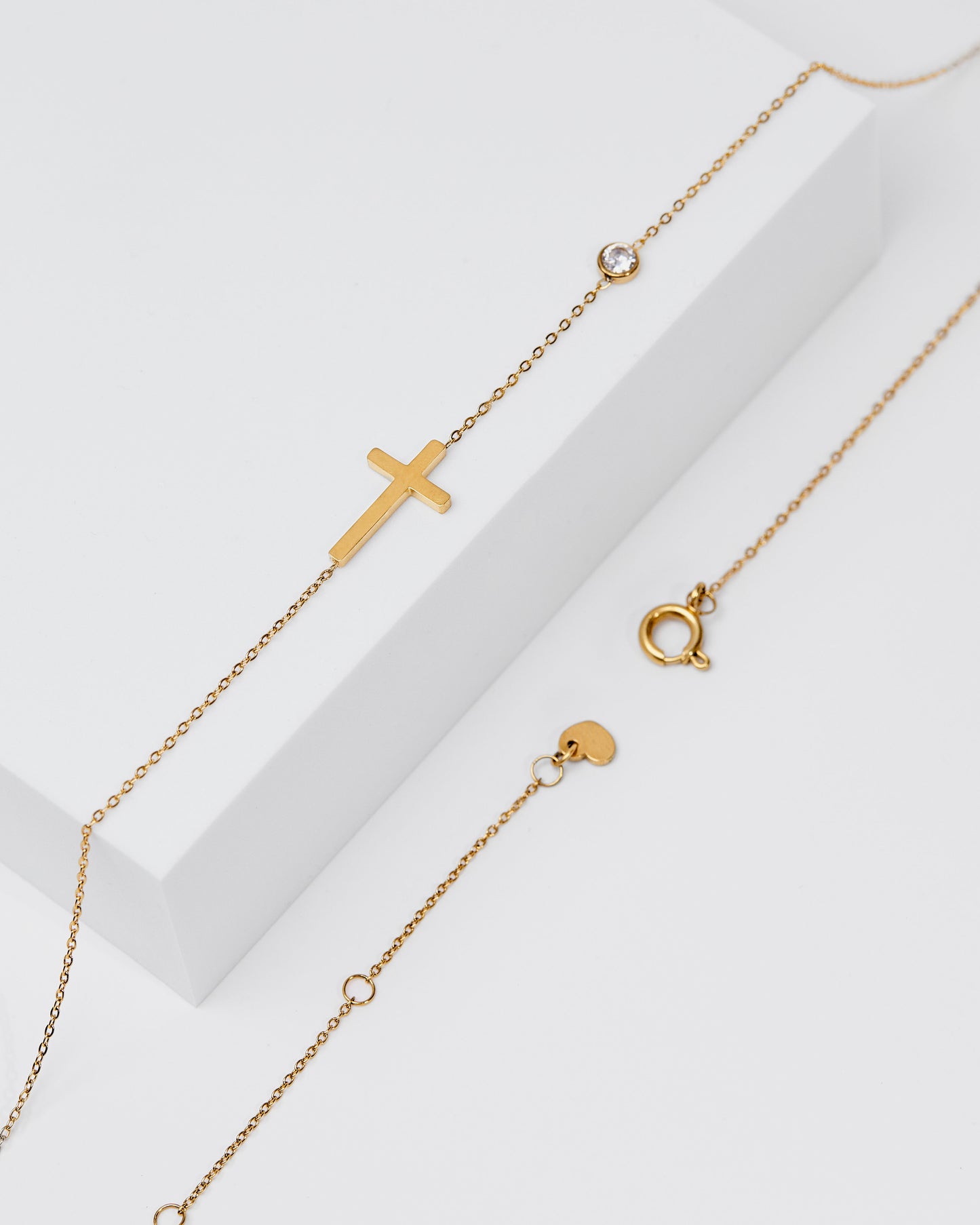 Cross Necklace with Cubic Zirconia