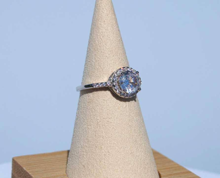 Allure Round Diamond CZ Ring